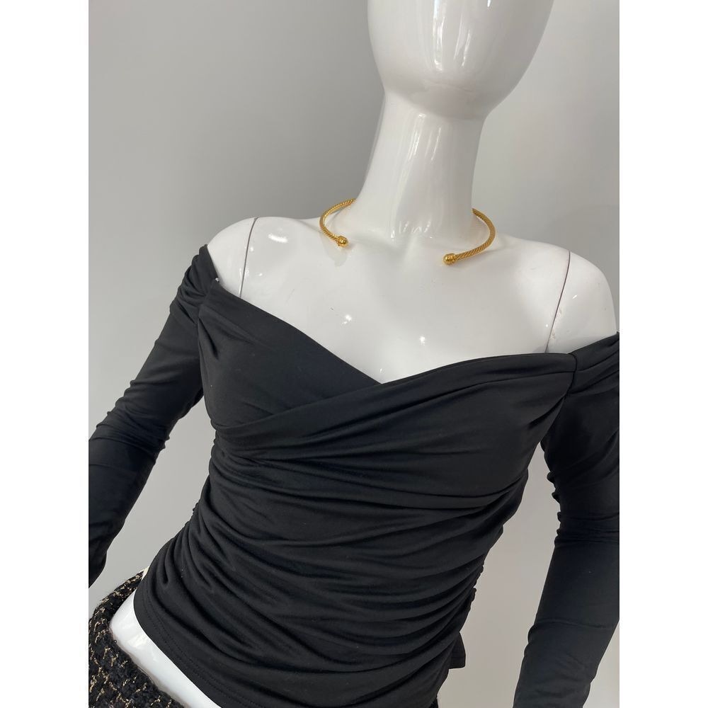 Commense Solid Off Shoulder‎ Crossover Shirring L… - image 6